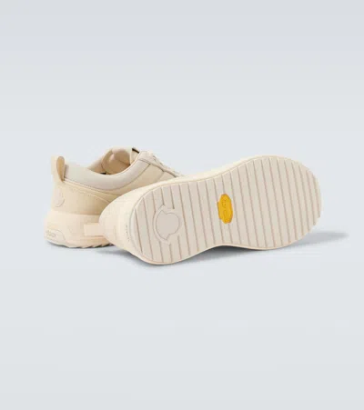 Moncler Canvas Altive Sneakers Rubber Sole In Neutral