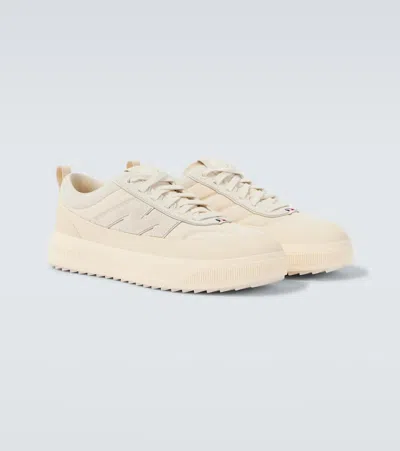 Moncler Canvas Altive Sneakers Rubber Sole In Neutral