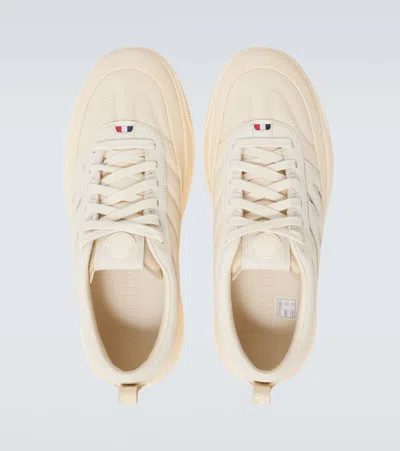 Moncler Canvas Altive Sneakers Rubber Sole In Neutral