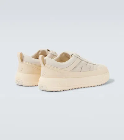 Moncler Canvas Altive Sneakers Rubber Sole In Neutral