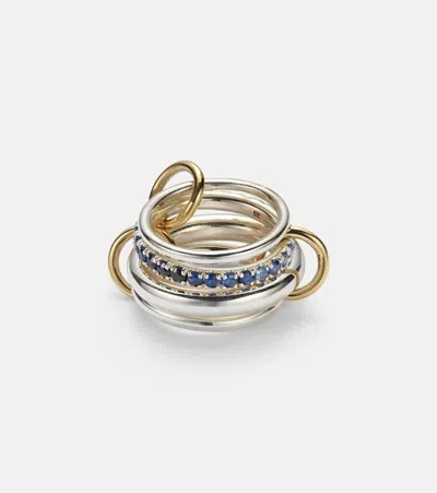 Spinelli Kilcollin Janssen Sg 18kt Gold And Sterling Silver Ring With Sapphires