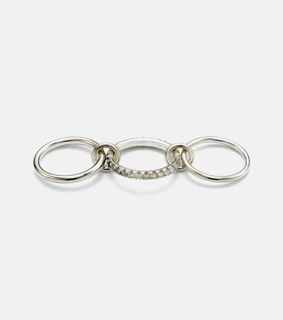 Spinelli Kilcollin Petunia Sterling Silver Ring With Diamonds