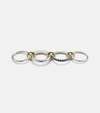 Spinelli Kilcollin Janssen Sg 18kt Gold And Sterling Silver Ring With Sapphires