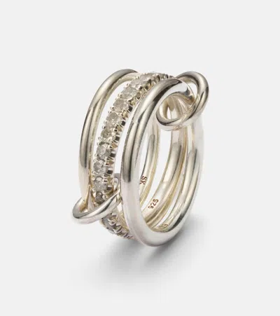 Spinelli Kilcollin Petunia Sterling Silver Ring With Diamonds