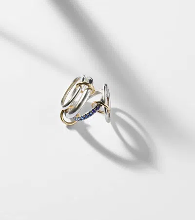 Spinelli Kilcollin Janssen Sg 18kt Gold And Sterling Silver Ring With Sapphires