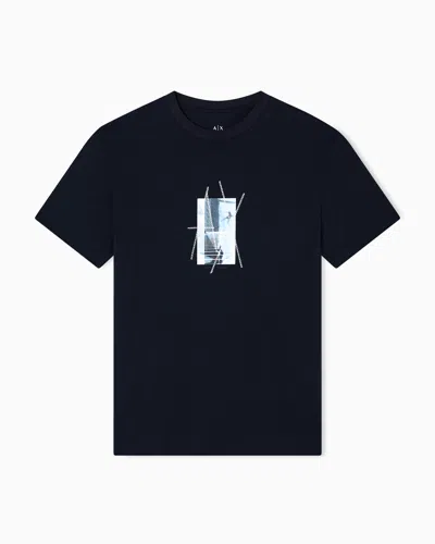 Armani Exchange Regular Fit T-shirts In Black