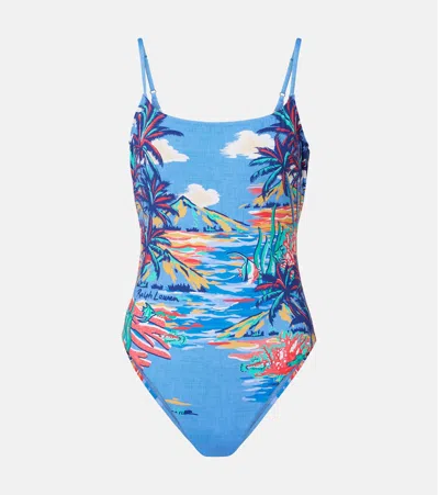 Polo Ralph Lauren Kennedy One-piece Swimsuit In Multi