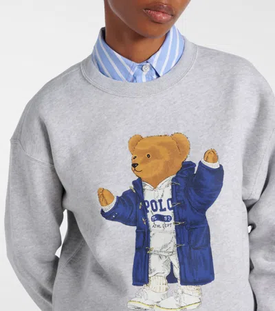 Polo Ralph Lauren Ls Cable Cn-long Sleeve-pullover Sweatshirts Grey In Gray