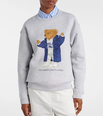 Polo Ralph Lauren Ls Cable Cn-long Sleeve-pullover Sweatshirts Grey In Gray