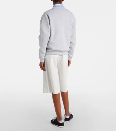 Polo Ralph Lauren Ls Cable Cn-long Sleeve-pullover Sweatshirts Grey In Gray