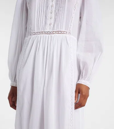Isabel Marant Étoile Gisela Lace-trimmed Cotton Maxi Dress