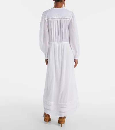 Isabel Marant Étoile Gisela Lace-trimmed Cotton Maxi Dress