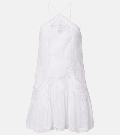 Isabel Marant Étoile Geraldin Lace-trimmed Cotton Minidress