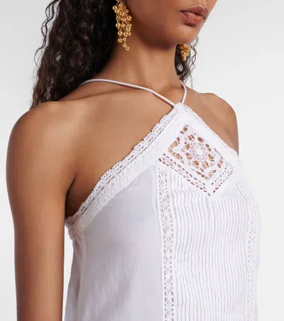 Isabel Marant Étoile Geraldin Lace-trimmed Cotton Minidress