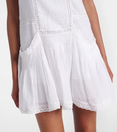 Isabel Marant Étoile Geraldin Lace-trimmed Cotton Minidress