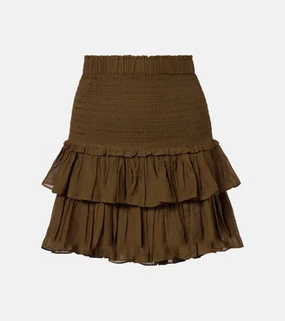 Isabel Marant Étoile Marant Étoile Naomi Mini Skirt In Brown