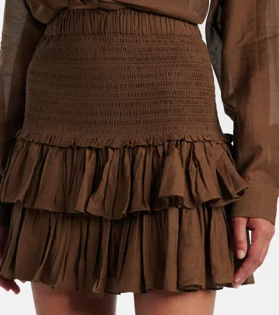 Isabel Marant Étoile Marant Étoile Naomi Mini Skirt In Brown