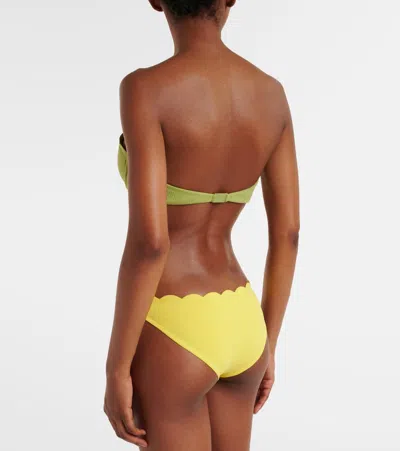 Marysia Santa Barbara Scalloped Bikini Bottoms In Gold
