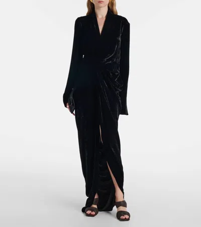 Rick Owens Ruched Gown