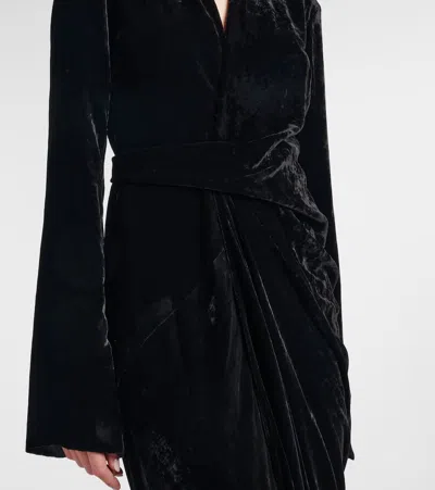 Rick Owens Ruched Gown