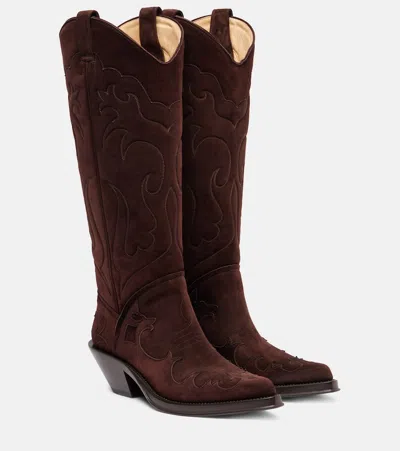 Gabriela Hearst Capitana Suede Cowboy Boots
