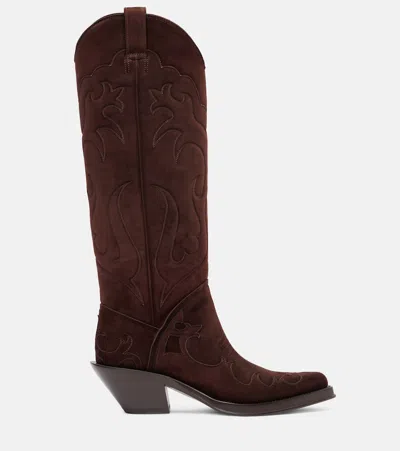 Gabriela Hearst Capitana Suede Cowboy Boots