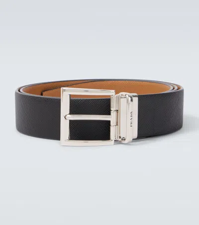 Prada Reversible Saffiano Leather Belt