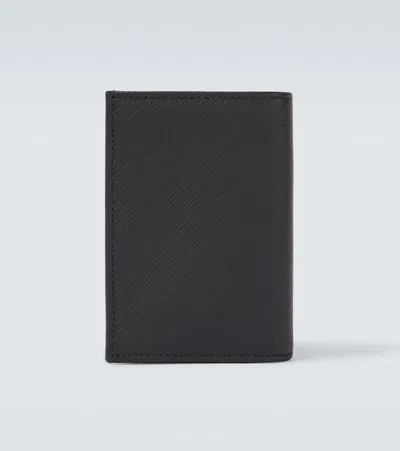 Prada Logo Saffiano Leather Card Case