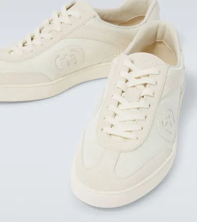 Gucci Interlocking G Low-top Sneakers In White