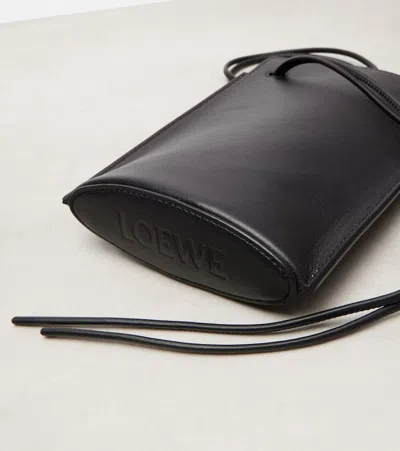 Loewe Dice Pocket Embellished Leather Shoulder Bag In Black