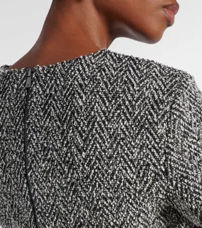Max Mara Giugno Cotton And Wool-blend Midi Dress