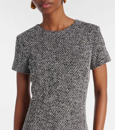 Max Mara Giugno Cotton And Wool-blend Midi Dress