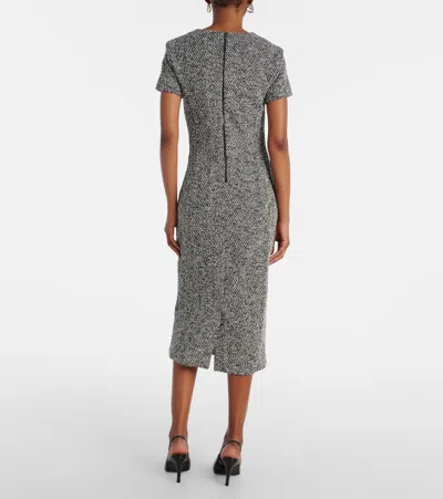 Max Mara Giugno Cotton And Wool-blend Midi Dress
