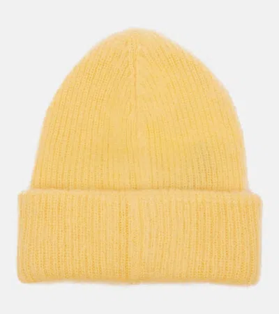 Moncler Logo Mohair And Wool-blend Beanie