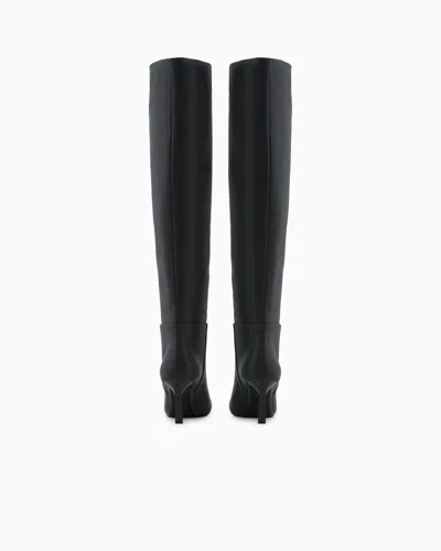 Armani Exchange Boots In Black