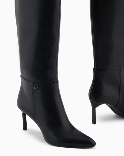 Armani Exchange Boots In Black