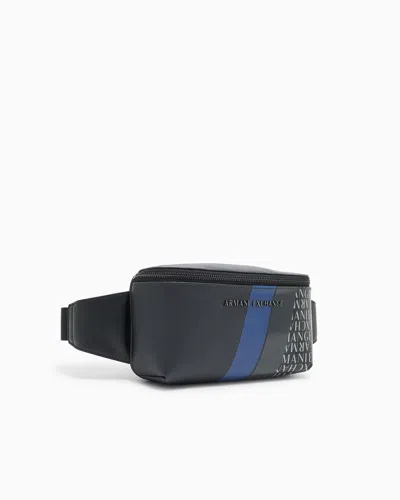 Armani Exchange Monogram And Stripes Bum Bag