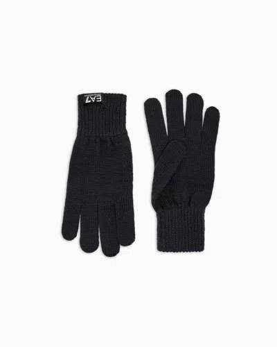Ea7 Wool-blend Gloves