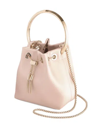 Jimmy Choo Bon Bon Circular-handle Bucket Bag