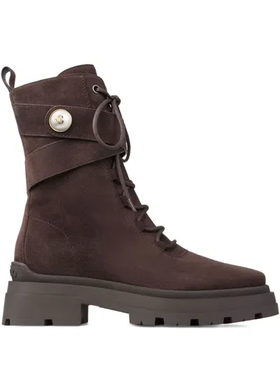 Jimmy Choo 45mm Noemi Lace-up Combat Boots