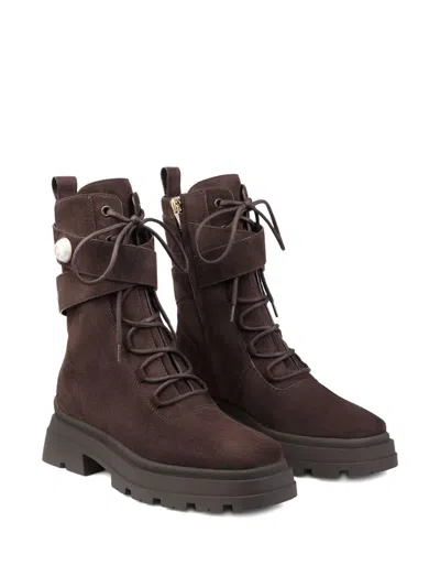 Jimmy Choo 45mm Noemi Lace-up Combat Boots