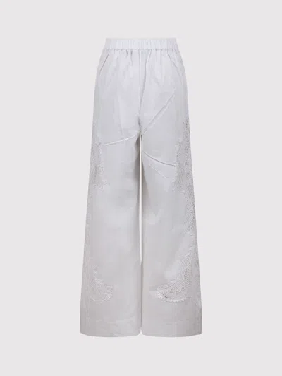 Essentiel Antwerp Large Leg Trousers With Lace Embroidery
