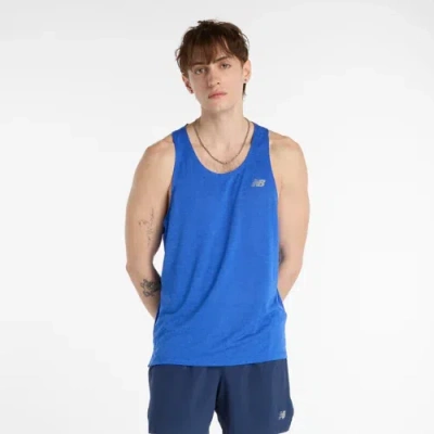 New Balance Herren Athletics Tank In Grau, Poly-strick, Grösse L