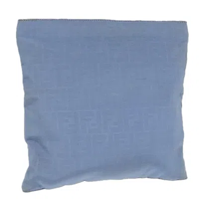 Pre-owned Fendi Ff Blue Canvas Clutch Bag ()