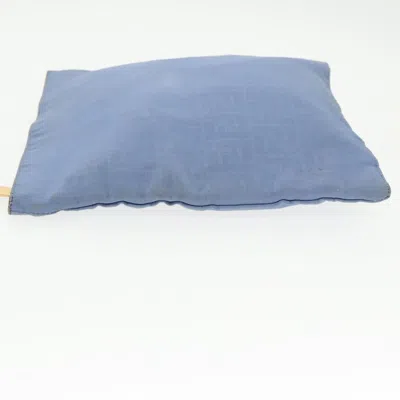 Pre-owned Fendi Ff Blue Canvas Clutch Bag ()