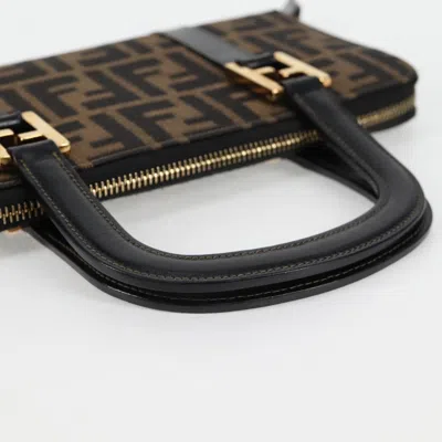 Pre-owned Fendi Zucca Brown Canvas Wallet  ()