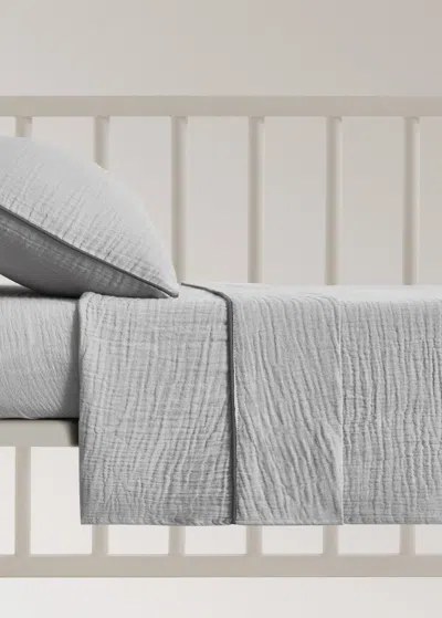 Mango Home Cot Sheet Light/pastel Grey
