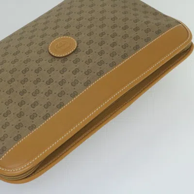 Pre-owned Gucci Beige Canvas Clutch Bag ()