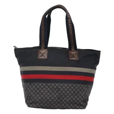 Pre-owned Gucci Diamante Navy Synthetic Tote Bag ()