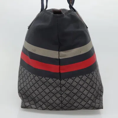 Pre-owned Gucci Diamante Navy Synthetic Tote Bag ()